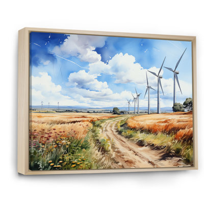" Countryside Road To Wind Turbines I "