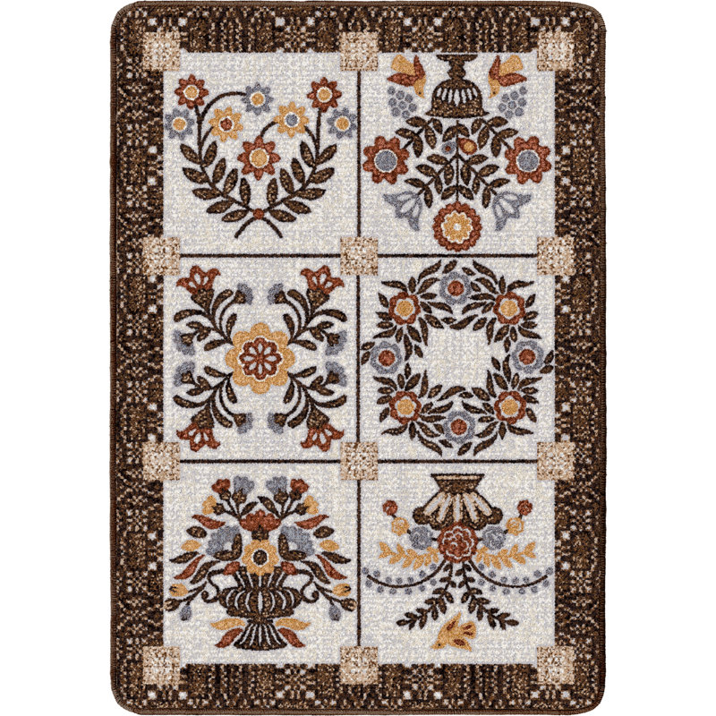 Jovie Floral Rug, Rectangle 2'8" x 3'11"