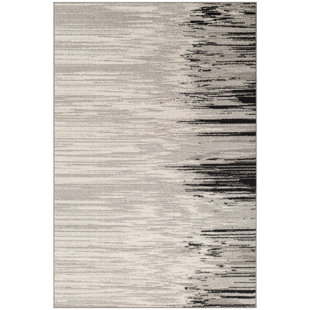 Gwyn Abstract Gray/Black Area Rug