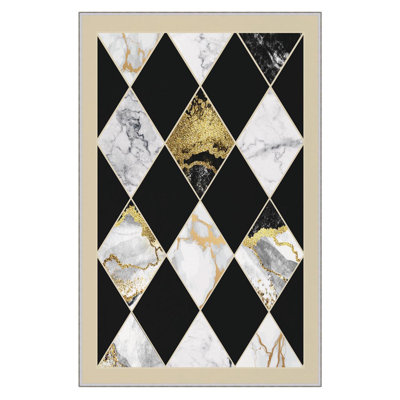 Premium 3D Printed Area Rug, 5.2 x 7.5 Feet, 100% Polyester, 650 g/m² | Antibacterial, Non-Slip PVC Dot Underside, Machine Washable | Ideal for Living Room, Bedroom & Home Decor, Soft Pile Height: 0.3 Inches