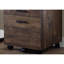 Rangement pour dossiers Modern Office - armoire brune avec roulettes et tiroirs en douceur, stratifiée, pour l'organisation