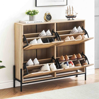 16 Pair Shoe Storage Cabinet