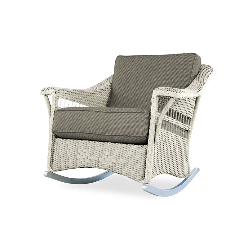 Nantucket Outdoor Rocker Chair, Linen, Callen Celadon