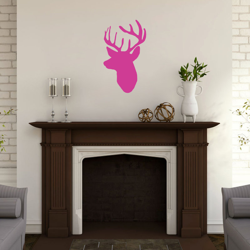 Décalcomanie murale Peloquin, Rose vif