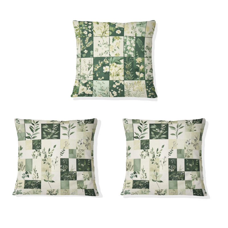 Coussin Meadows Quilt - Country Farmhouse, H 18 po x l 18 po