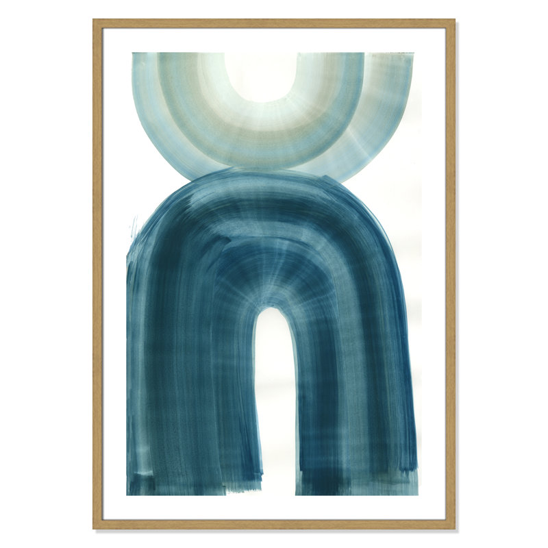 Apologue - Cadre photo, reproduction d'art sur papier, Papier avec cadre beige, H 41,5 po x l 29,5 po x P 0,75 po
