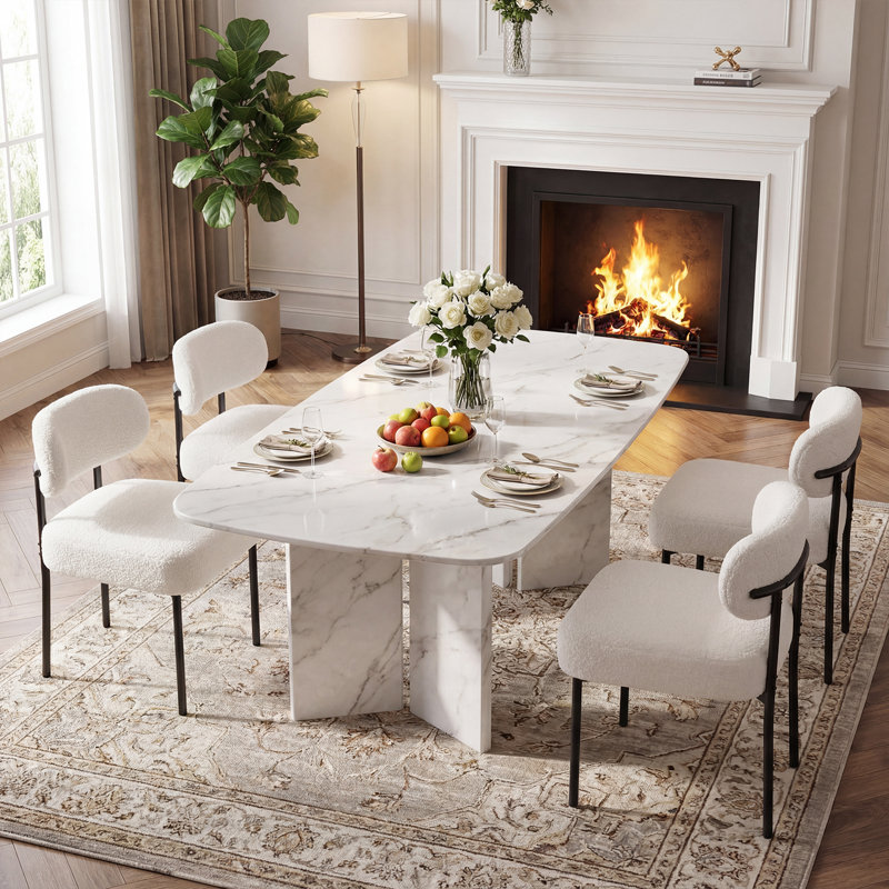 Chaise d'appoint Monik, Blanc