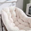 Chaise berçante d'extérieur, fauteuil inclinable à bascule rembourré en rotin PE-1529098572-1529098571