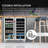 Whynter 30'' width 33 Bottle and 112 Can Dual Zone Built-In Wine & Beverage Refrigerator