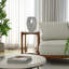 Grand vase sculptural en céramique sculptural avec design spiral pour décoration intérieure - Vase de table moderne pour le salon ou le vestibule - Blanc-608789580