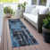 Machine Washable Indoor/Outdoor Xhevrie Black Rug