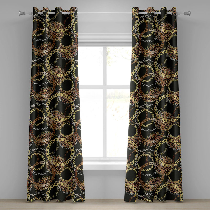 Dipalma Semi Sheer Curtain Pair