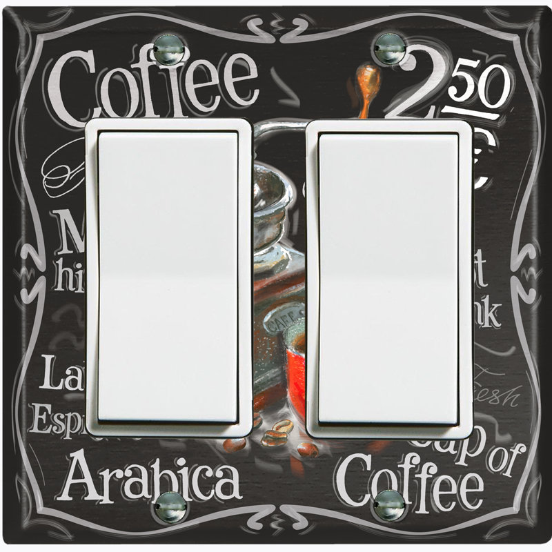 Plaque murale berçante à café à 2 compartiments Fresh