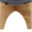 PLATEAU 5 "AVEC SUPPORT EN BOIS, GRIS MAT-325040960
