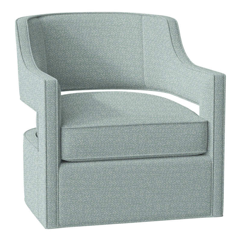 Fauteuil pivotant l 29,5 po Phoebe, Perigold Arigato Patina