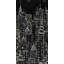Illustrative city towers - 24"x48" Framed canvas
