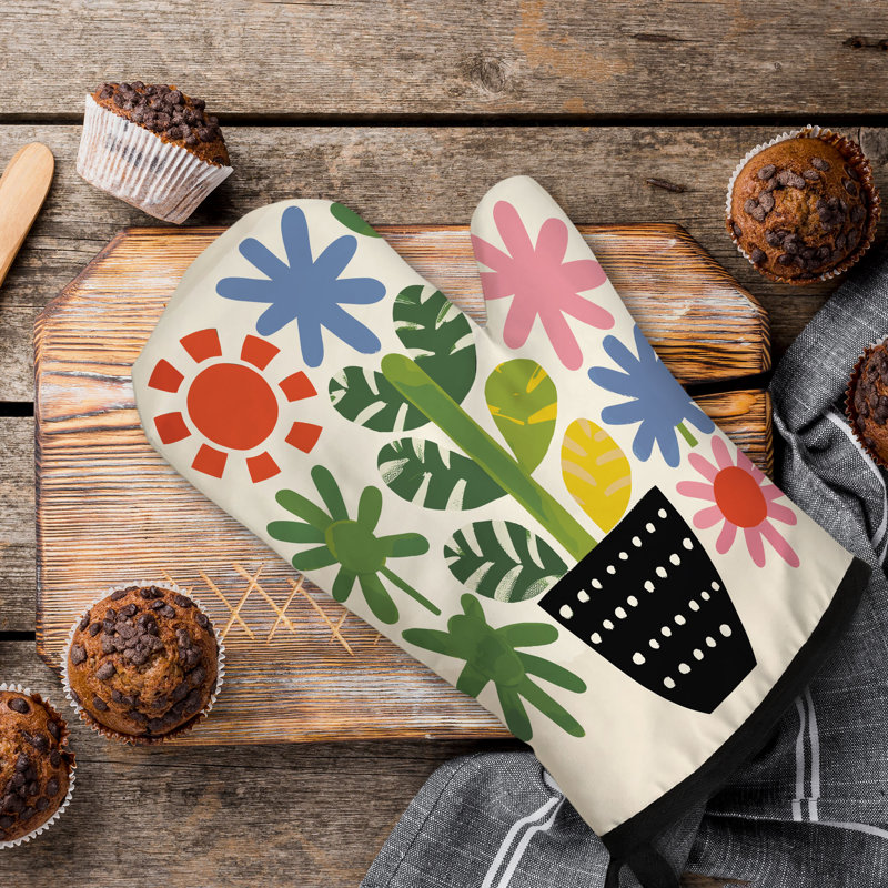 Flora Flow Oven Mitt Cotton Twill