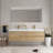 72" Wall-Mounted Bathroom Vanity Floating Double Sink Vanity with Stone Resin Top and Basin, 4 Soft Close Drawers-1731034699