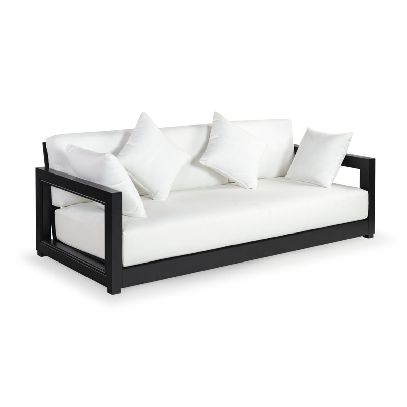 Montford Teak Patio Sofa with Cushions