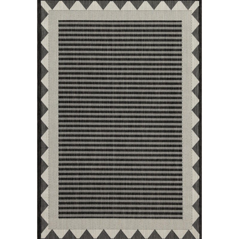Anthracite Area Rug 7 Ft. 10 In. X 3 - Sunshine Gchar2014 Polypropylene, For Indoor And Outdoor Use, Stain-, & Pet Outdoor, Stain ,