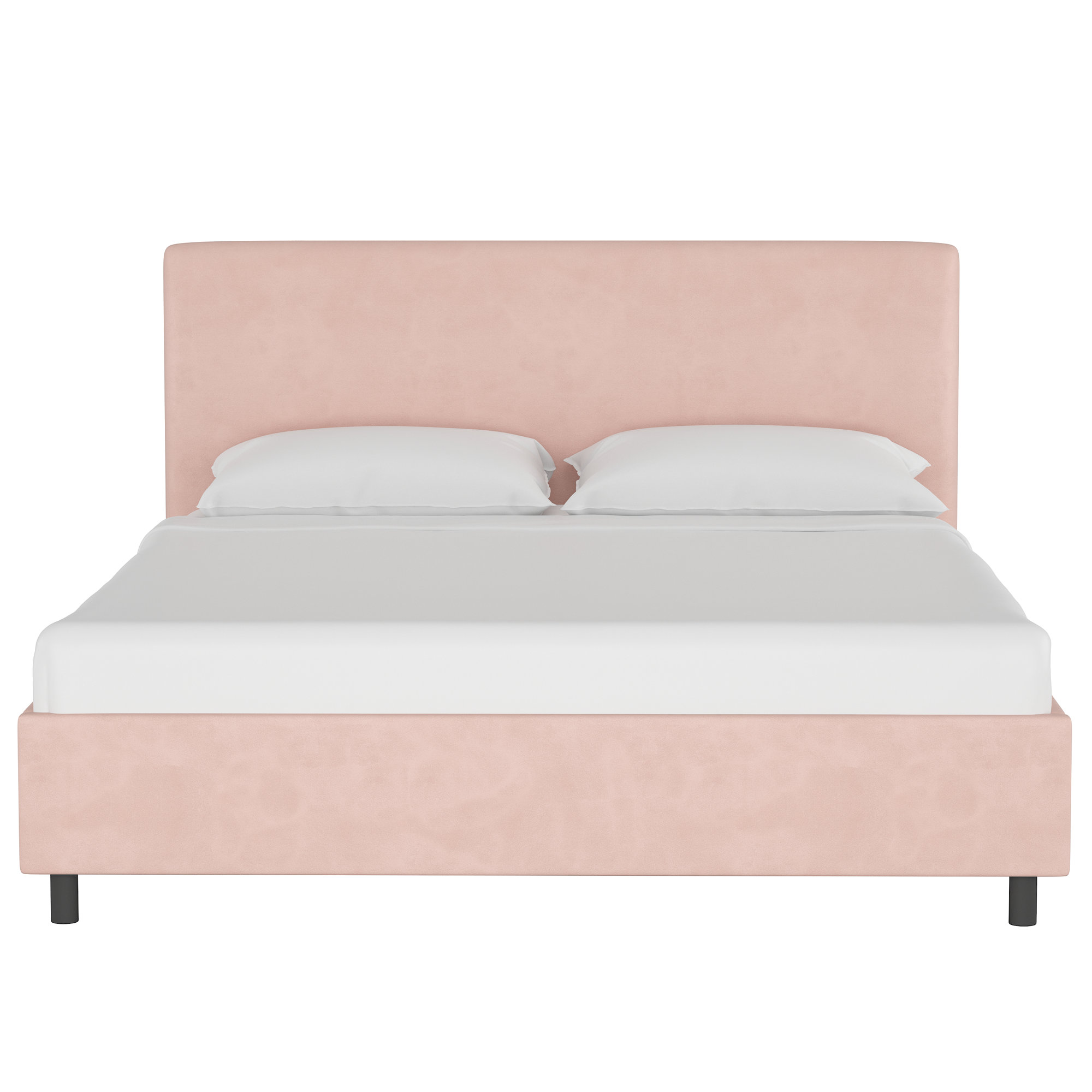 Pyburn Upholstered Bed, Full, Classic Blush Performance Velvet
