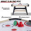 RayChee 58'' 2 -Player Air Hockey Table with Digital Scoreboard, 2 Pucks, 2 Pushers, Powerful Motor