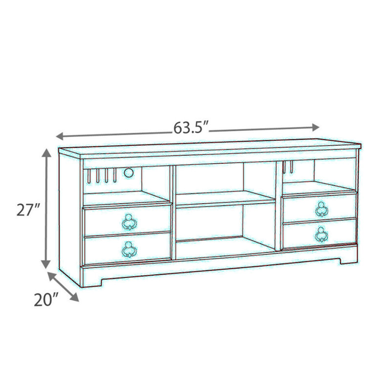 Fryman Unfinished TV Stand for TVs up to 75"