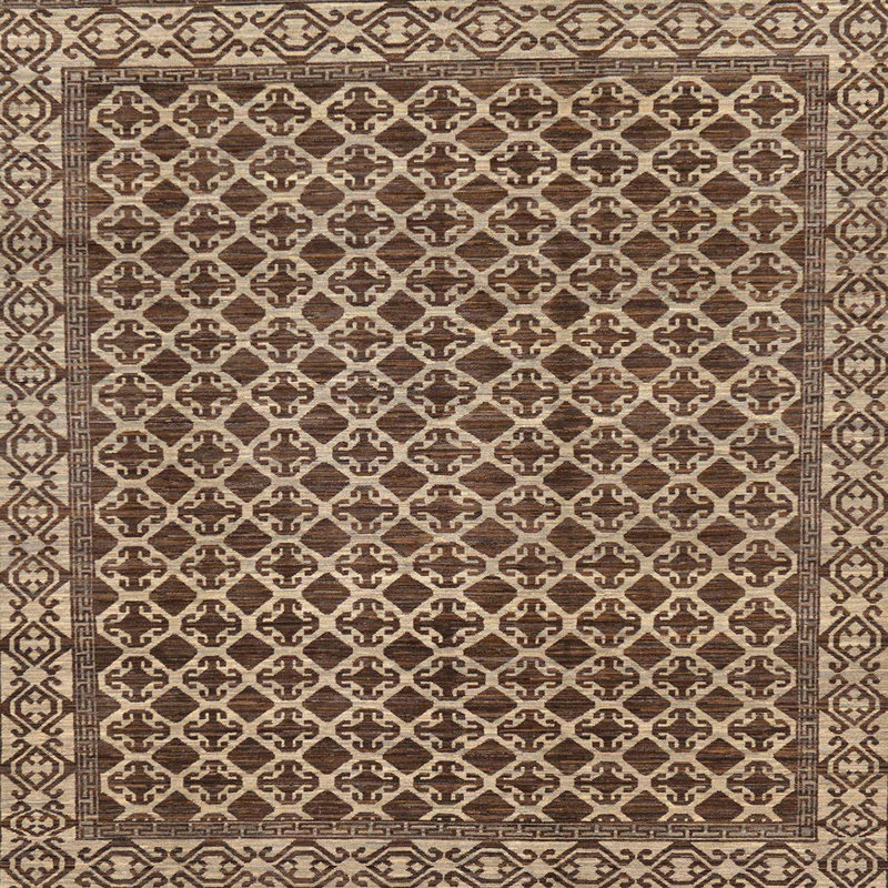 Tapis abstrait moderne 299, Carré 3 pi