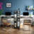 47 Inch Reversible L Shaped Desk with Bookshelf-109703374