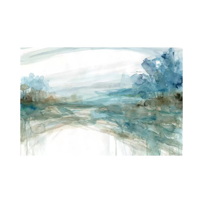 «Watery Treeline» par Carol Robinson, reproduction d'art sur toile tendue