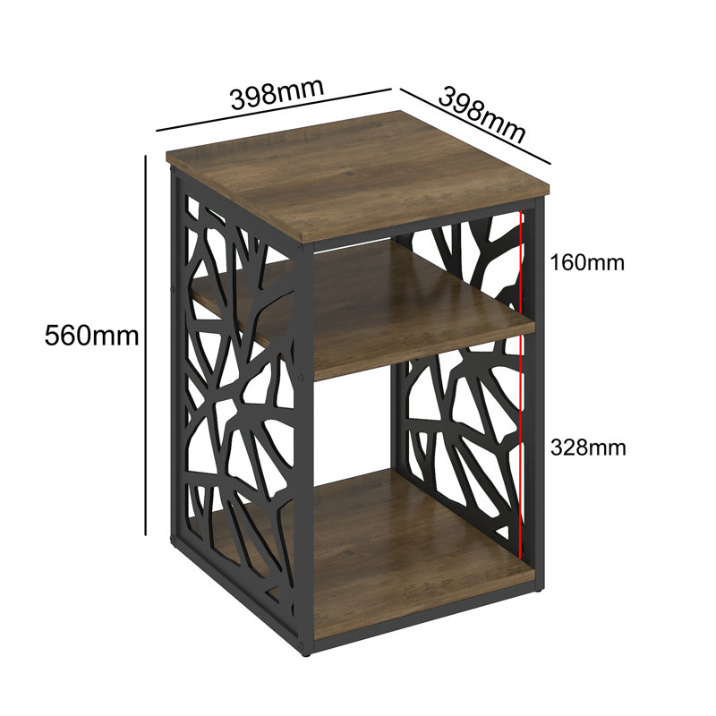 Candance Side Table with Storage