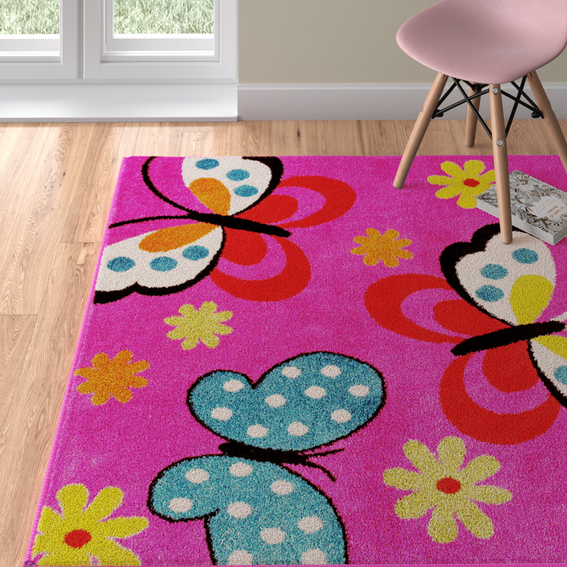 Abdulkadir Rectangle Abstract Machine Tufted Polypropylene Rug, Rectangle 5' x 7'