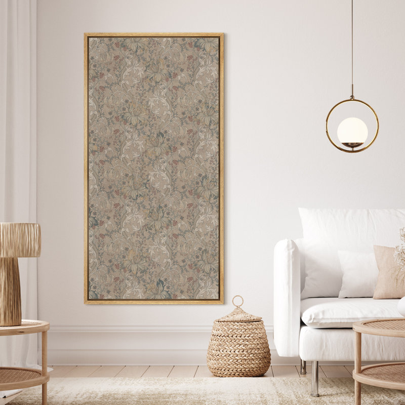 Reproduction d'art sur toile encadrée, H 60 po x l 20 po, Naturel