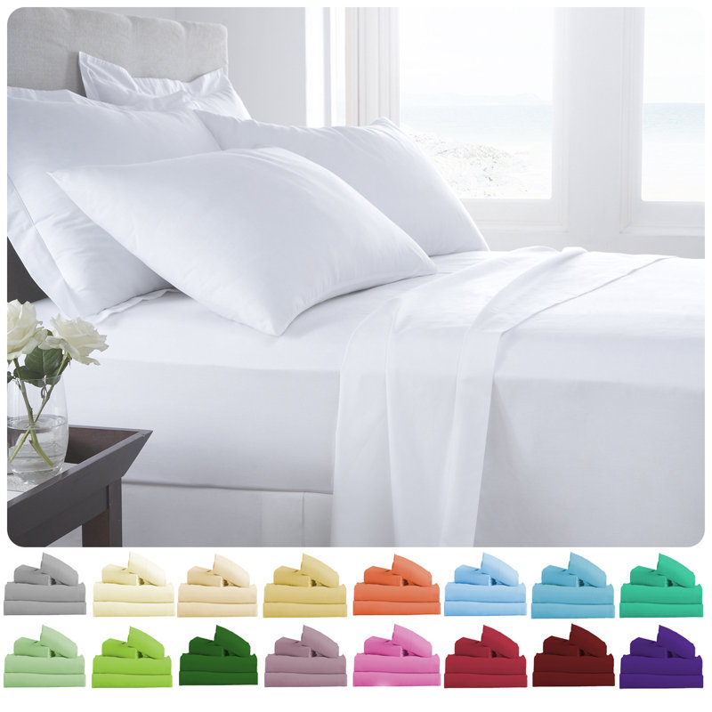 Ensemble de draps Signature Series, Ensemble de draps pour lit double + un drap-housse, Blanc