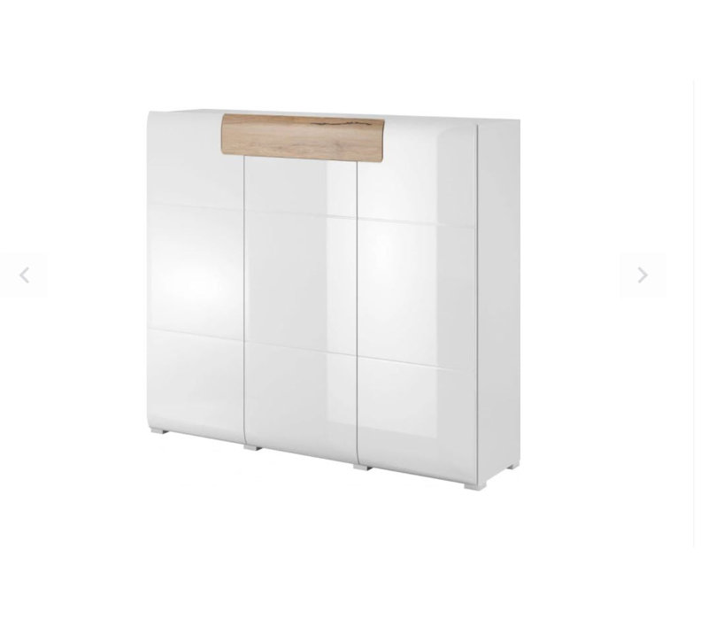 Toledo 147cm Sideboard, White/Oak