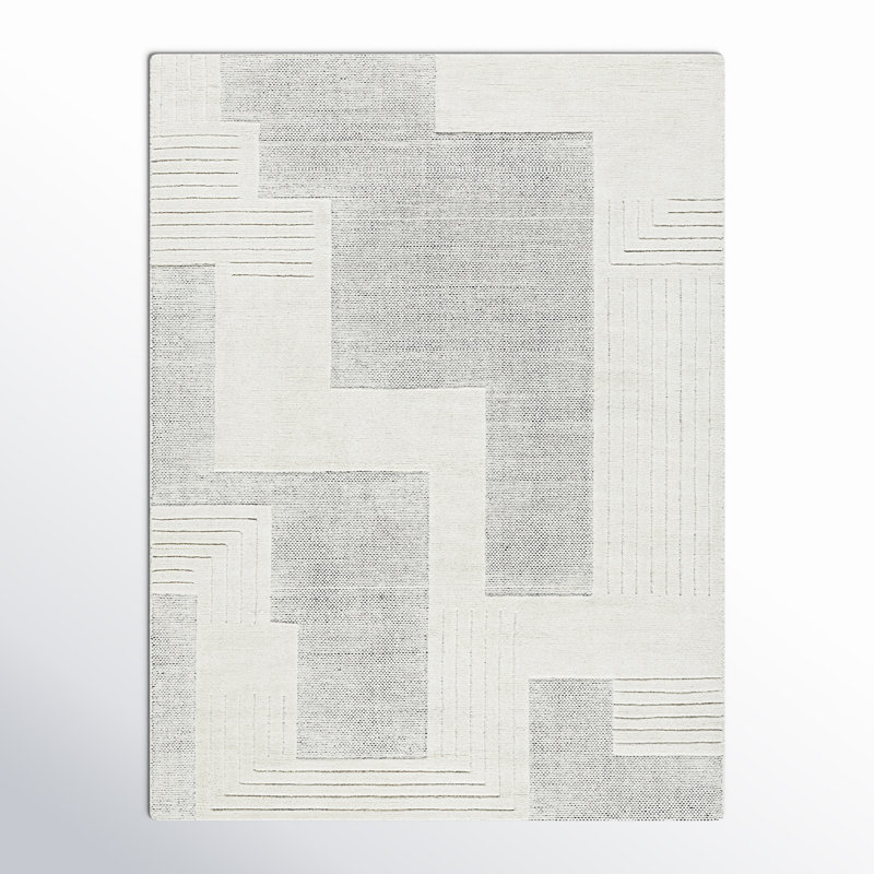 Molde Hand Loomed Wool Area Rug, Rectangle 9' x 12'