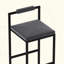 Ensemble de 2 tabourets de bar rembourrés en velours moderne avec repose-pieds et dossier pour la cuisine-1105949562-1105949560