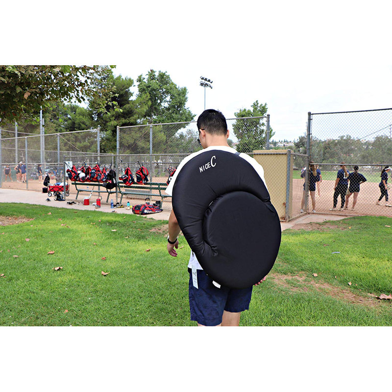 Stadium Seats with 10-Position Recline, Waterproof Cushion, Extra Padding & Shoulder Strap (1 Pack, Black)