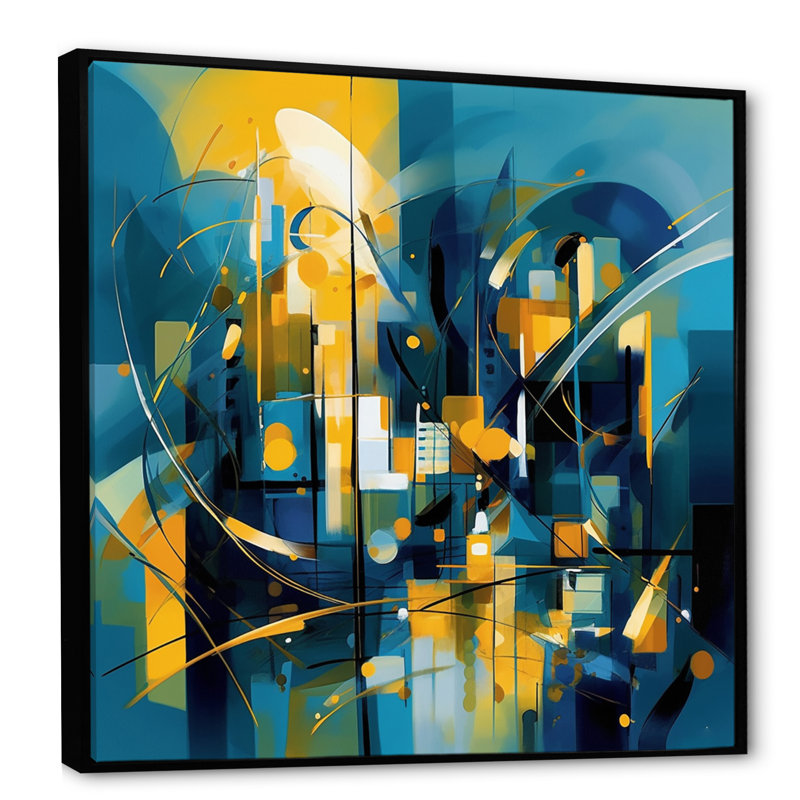 «Nittaya Elegance Of Marble II» sur toile, H 16 po x l 16 po x P 1 po, Cadre flottant noir