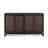 Modern Boho Solid Wood Sideboard Cabinet with Rattan Inlay Doors, Adjustable Shelves & Soft-Close Storage - Black-118226009