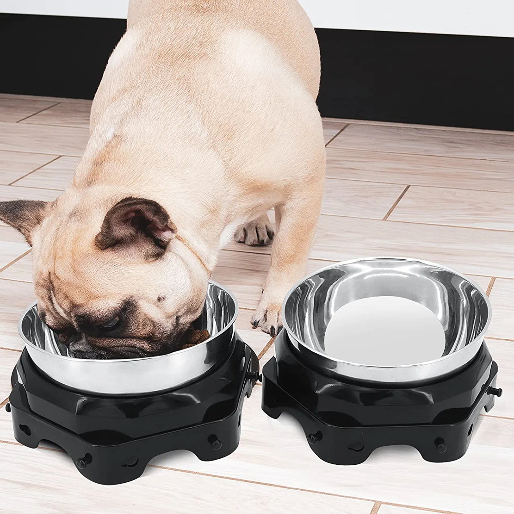 Pug Dog Dishes, Feeders & Fountains for sale