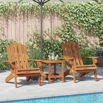 Patio Adirondack Chairs Solid Wood Acacia