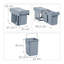 Ambach Pull Out/Under Counter Rubbish Bin-443193678-443193679