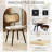 Modern Swivel Faux Leather Dining Chairs With Rattan Back-117542739-118783026