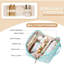 Trousse de voyage pour femme avec trousse de maquillage en polyuréthane