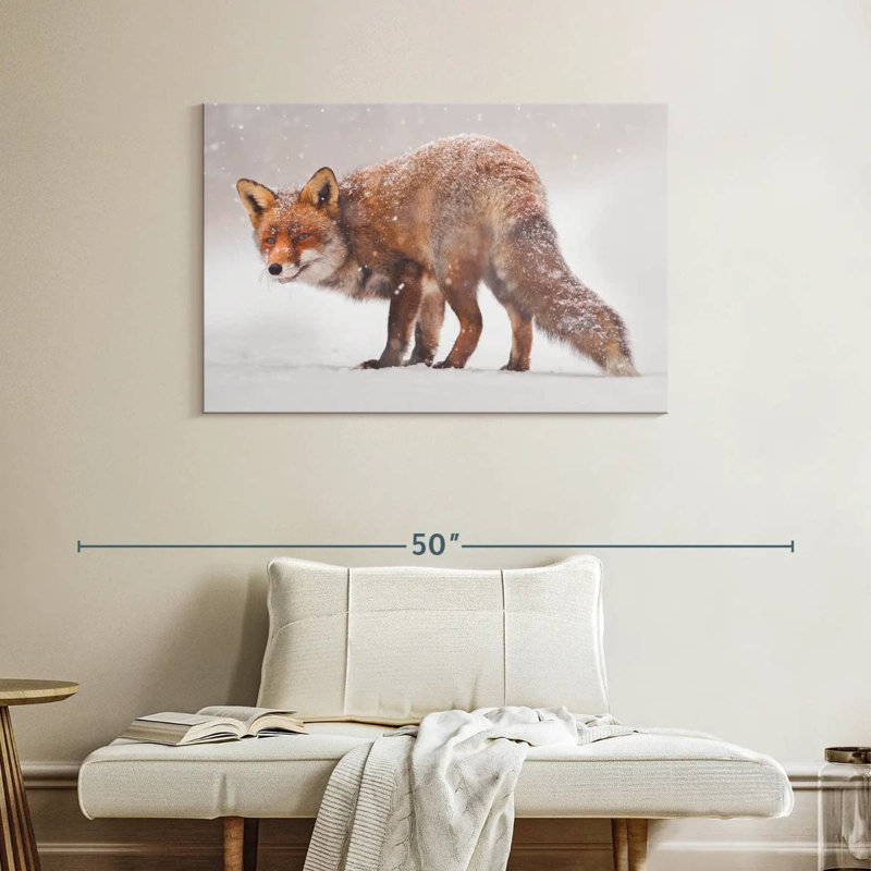 Renard des neiges Brampt, H 26 po x l 39 po