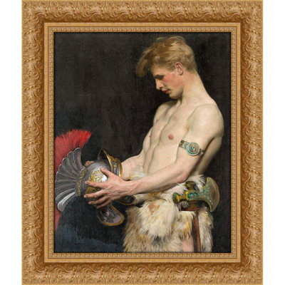 Germanic warrior with helmet (1902)