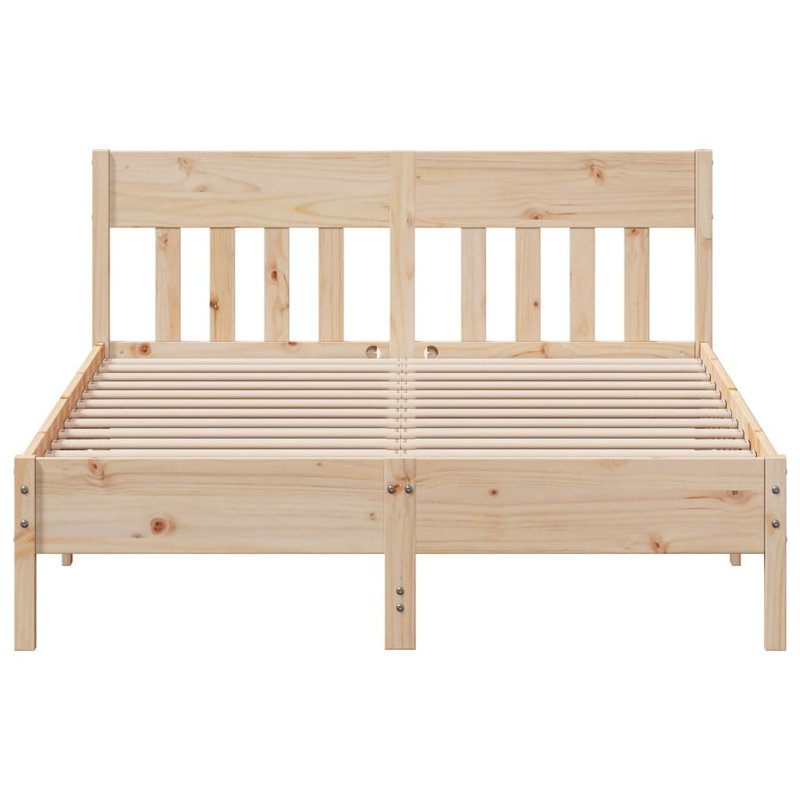Andaleeb Solid Wood Bed, European Double (140 x 200cm)
