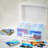  Clear Organizer Box with 16 Cases 4" X 6" Each - 2 Pack