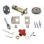 Viaggio Quadrato Rosette Privacy (Bed & Bath) with Moderno Lever-563664040-563664044-563664041